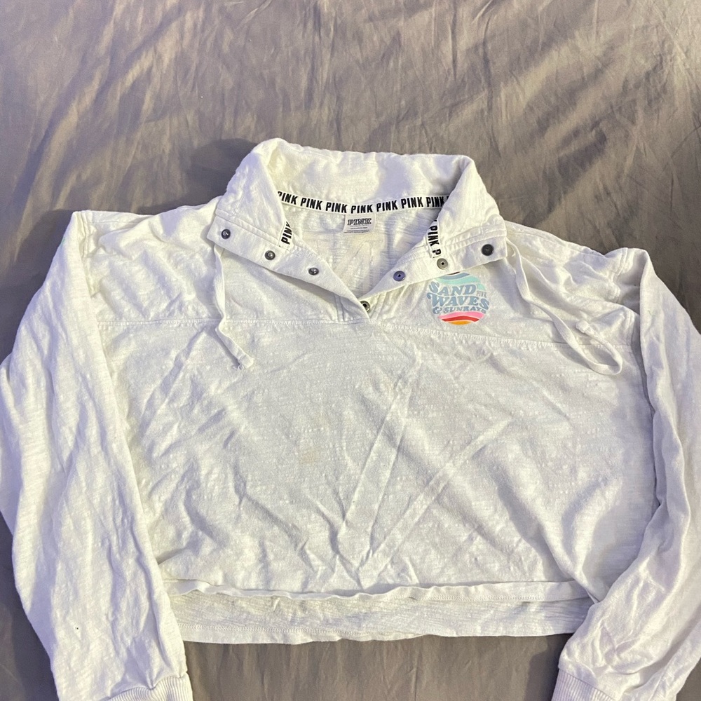 Victoria's Secret PINK White Pullover